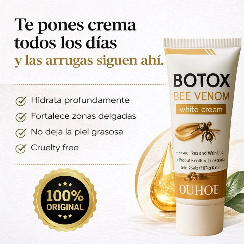 Botox en tubo para una piel con arrugas que busca verse más firme