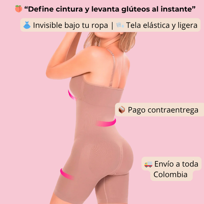 Enterizo Moldeador  3 en 1  Realza glúteos y define tu figura al instante