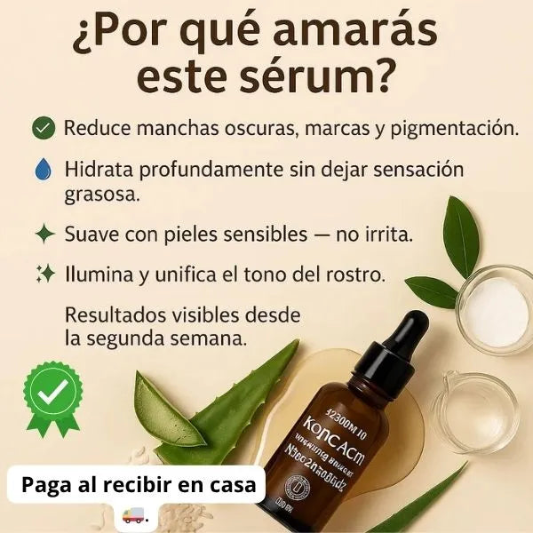Ácido Kójico  + Niacinamida  Aclara manchas oscuras
