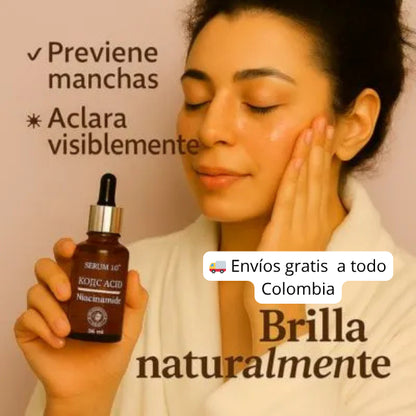 Ácido Kójico  + Niacinamida  Aclara manchas oscuras