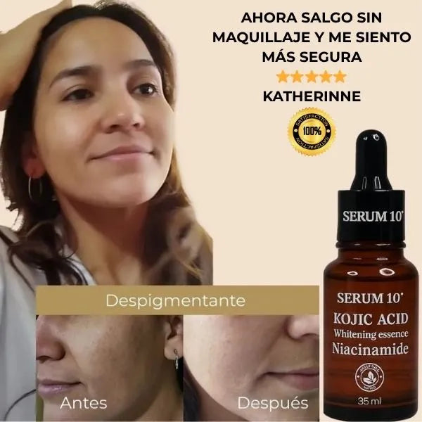 Ácido Kójico  + Niacinamida  Aclara manchas oscuras