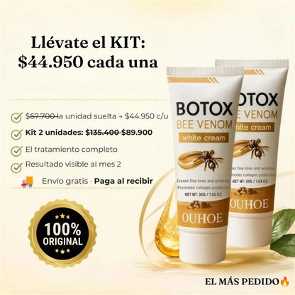 Botox en crema  para una piel Lisa y sin Arrugas