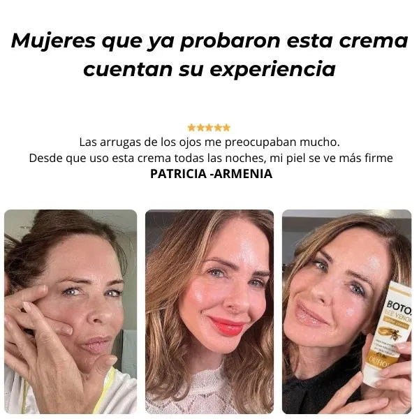 Botox en tubo para una piel con arrugas que busca verse más firme