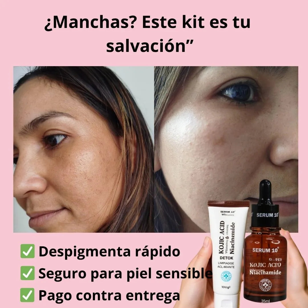 “Jabón + Sérum = Piel limpia, sin maquillaje”