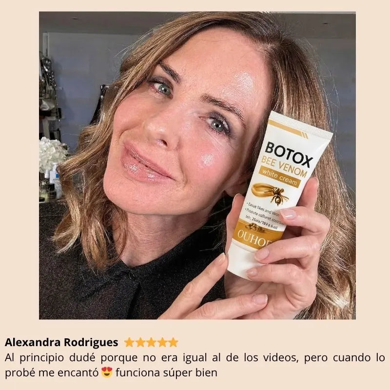 Botox en tubo para una piel con arrugas que busca verse más firme