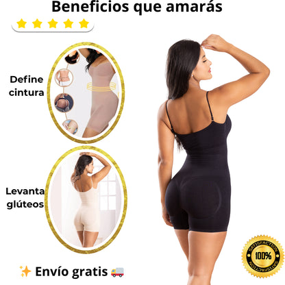 Enterizo Moldeador  3 en 1  Realza glúteos y define tu figura al instante