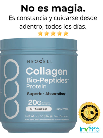 Colágeno hidrolizado 20g para verte más firme y sentirte más fuerte
