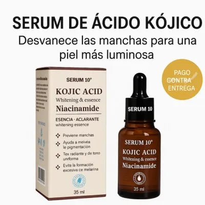 Ácido Kójico  + Niacinamida  Aclara manchas oscuras