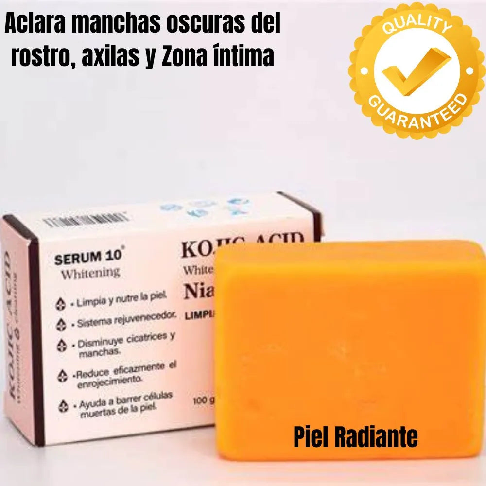 Jabón  con Ácido Kójico  Blanqueador Natural
