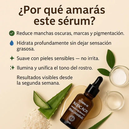 Ácido Kójico  + Niacinamida  Aclara manchas oscuras